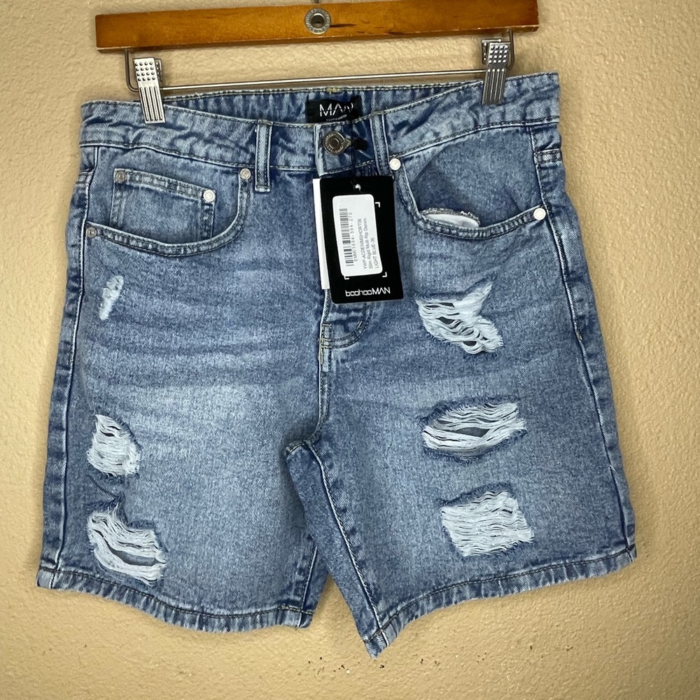 Ripped Jean Shorts